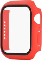 Screenprotector watch case - hoesje - geschikt voor Apple Watch Series 4/5/6 - 40 mm - rood