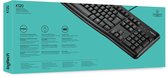 Logitech K120 Corded Keyboard clavier USB AZERTY Belge Noir