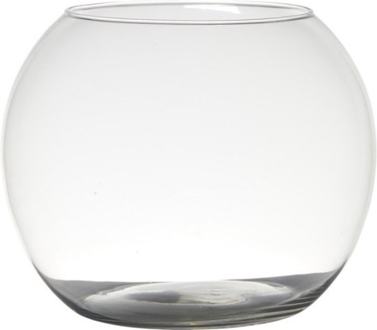 Assimileren overzee Giftig Transparante ronde bol vissenkom vaas/vazen van glas 20 x 25 cm -  Bloemen/boeketten... | bol.com