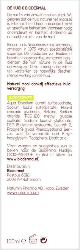 Biodermal Vette & Gemengde Huid Face Gel - 150ml – Bij overtollig talg, puistjes en onzuiverheden - Biodermal