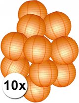 Oranje lampionnen pakket 10 stuks