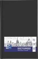 Oxford - Schetsboek A5 - harde kaft - 192 pagina's - 100g papier - zwart