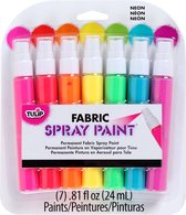 Tulip Mini fabric spray paint Neon 7stuks