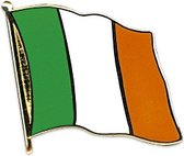 Broche/speldje/pin van vlag Ierland 20 mm - Landen supporters feestartikelen