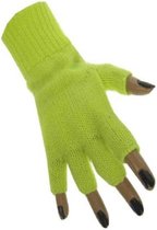 Vingerloze handschoen fluor geel