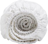 Yumeko hoeslaken gewassen linnen wit 90x200x30 - Biologisch & ecologisch