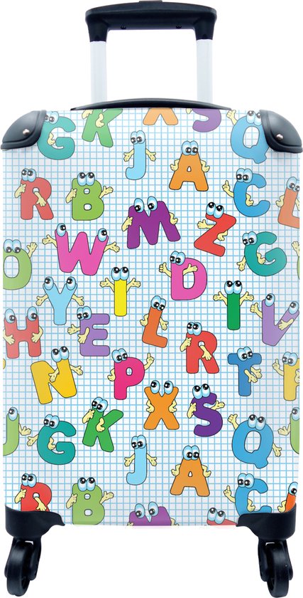 Mateju Housse Valise Alphabet Imprimé Housse De Valise Élastique