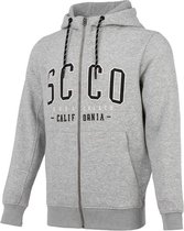 SoulCal - Sweater met Rits en Capuchon - Vest - groot logo -  Heren -Licht grijs - M
