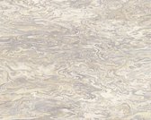 CHIQUE MARMER BEHANG | Glinster Effect - grijs beige zilver crème - A.S. Création My Home My Spa