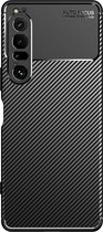 Cazy Sony Xperia 1 IV hoesje - Rugged TPU Case - zwart
