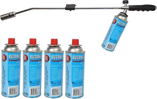 Onkruidbrander / onkruidverdelger inlusief 5 gasbussen - 76 cm