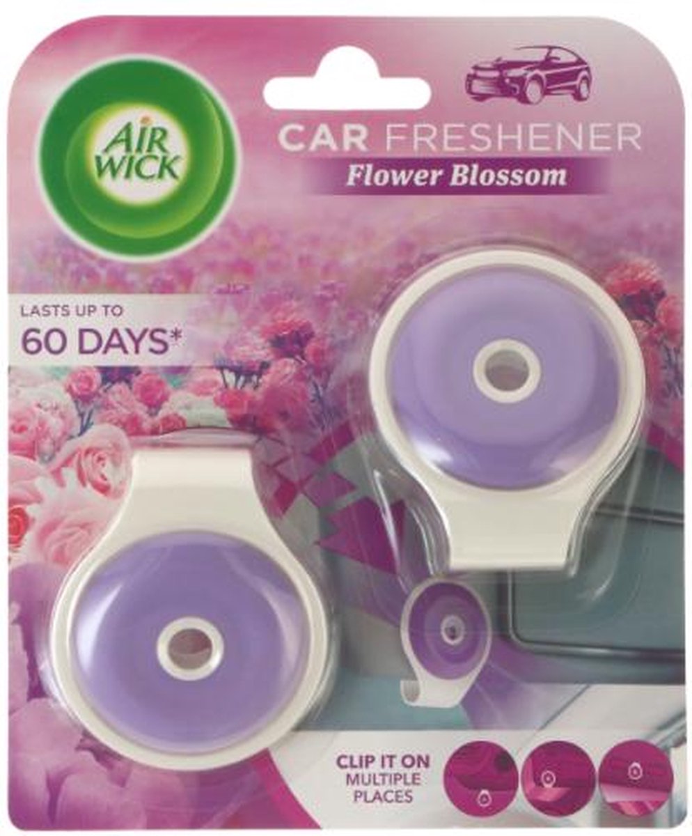 Air Wick Auto luchtverfrisser 2x9gr Flower Blossom