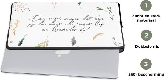 Housse pour ordinateur portable 15 pouces - Citations - Proverbes - Amitié - Amis - Un humain qui est toi - Housse pour ordinateur portable