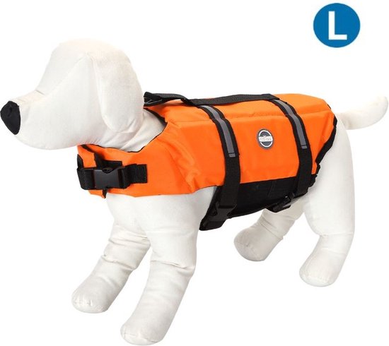Nobleza Hondenzwemvest - zwemvest - reddingsvest - voor honden - Oranje - L
