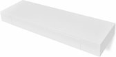 vidaXL Étagères murales flottantes avec tiroirs 2 pièces 80 cm Blanc - Étagère murale - Étagères murales - Étagère murale - Étagères murales