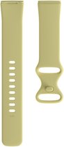 Bracelet en Siliconen (jaune), adapté pour Fitbit Versa 3 & Fitbit Sense - taille S/M