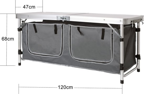campingkeuken - opvouwbare aluminium | bol.com