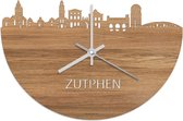 Klok Skyline Zutphen Bois de chêne - Ø 40 cm - Déco maison - Décoration murale salon