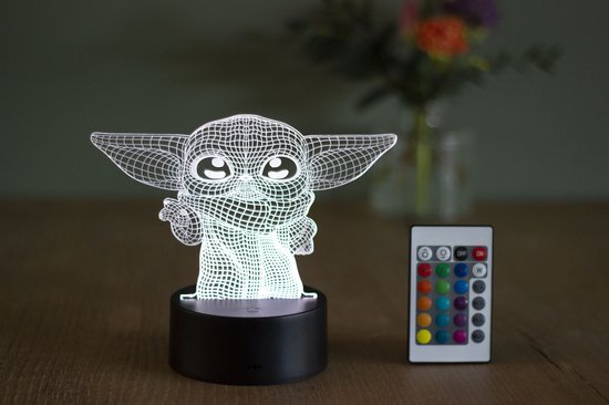 Klarigo® Nachtlamp – Star Wars - 3D LED Lamp Illusie – 16 Kleuren –  Bureaulamp – Baby... | bol