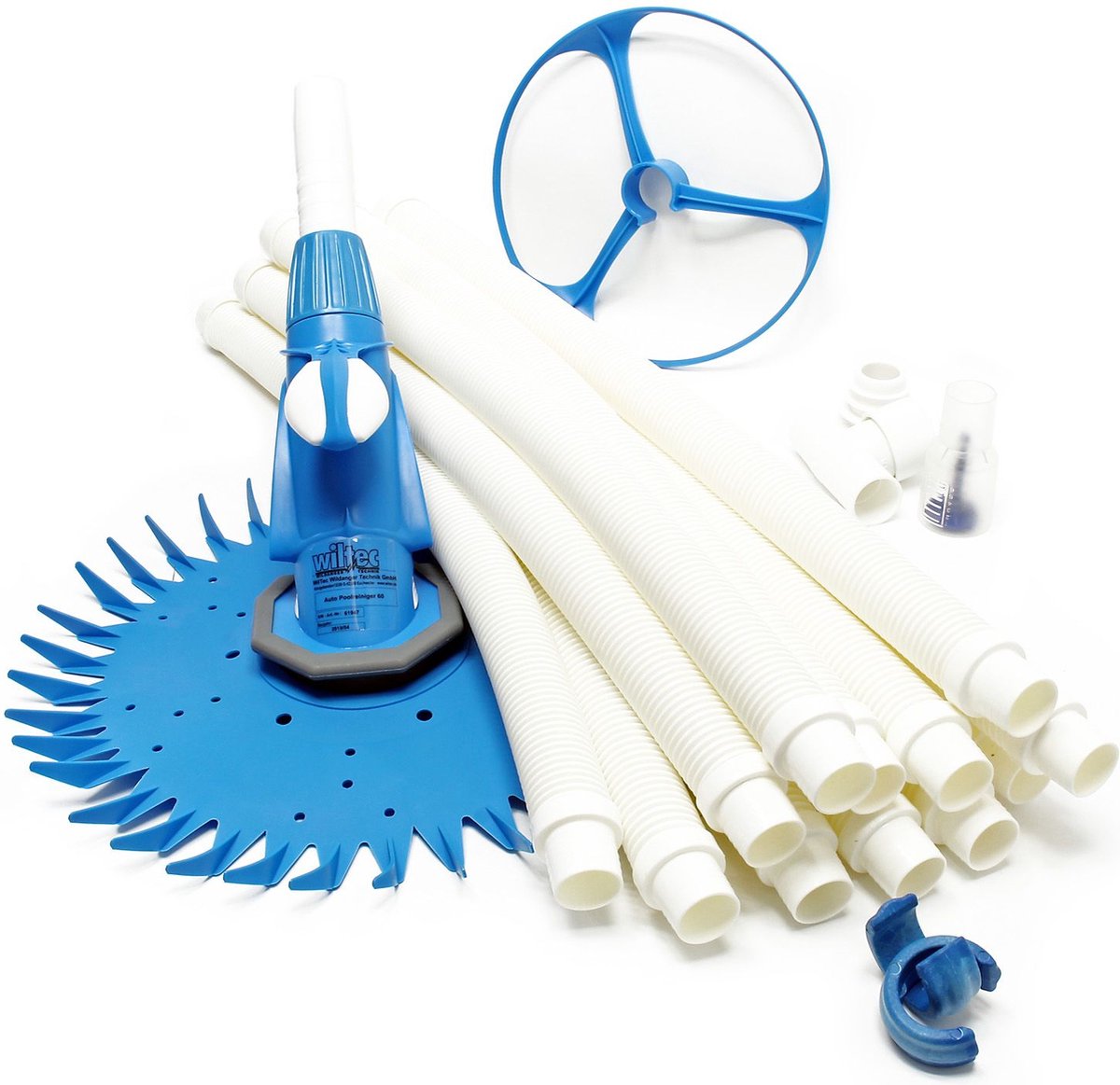 tillvex Zwembadzuiger met accu telescoopstang elektrisch zwembadreiniger met filter en 2-snelheden handstofzuiger reinigingsset draadloos (tot 25 m³ met telescoopstang) Zwart Met 3 60 m telescoopstang