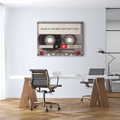 Luxe Canvas Schilderij Cassette | 60x90 | Woonkamer | Slaapkamer | Kantoor | Muziek | Design | Art | Modern | ** 4CM DIK! 3D EFFECT**