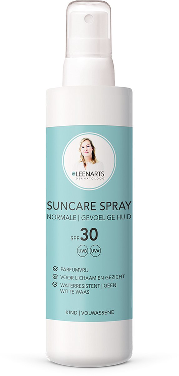 Drs Leenarts Suncare Spray SPF30 - Zonnebrand Gezicht - Gevoelige en Normale Huid - Parfumvrij - 200ml