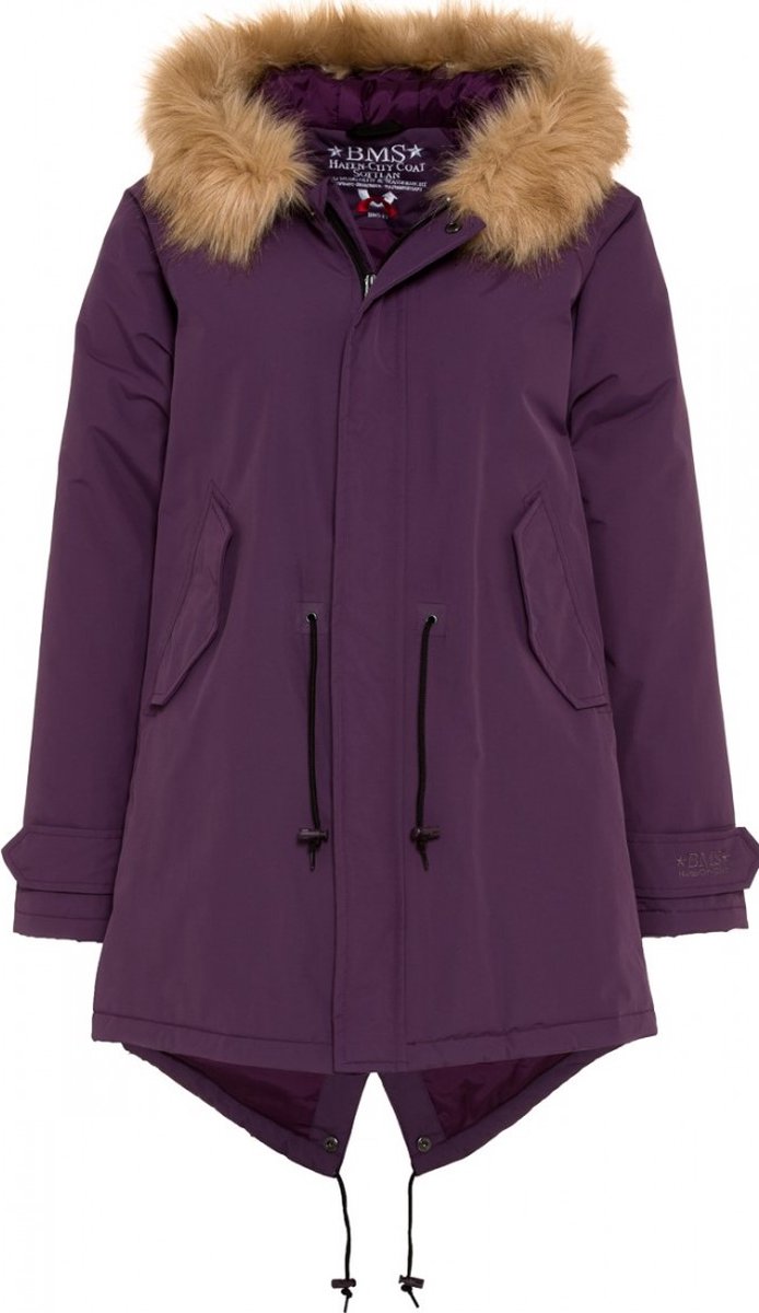 Paarse winterjas parka HafenCity® SoftLan® + Sorona®