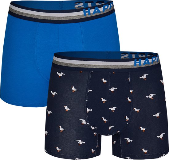 Happy Shorts 2-Pack Boxers Homme Mouette - XL