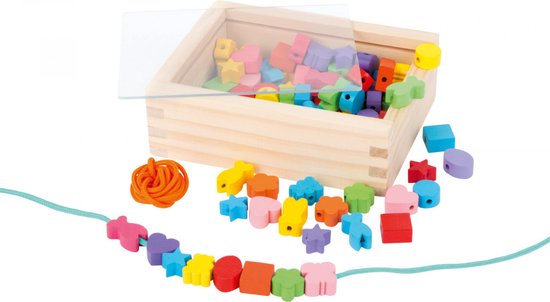 Small Foot - Houten Rijg Kralen, 84st. — afbeelding 4