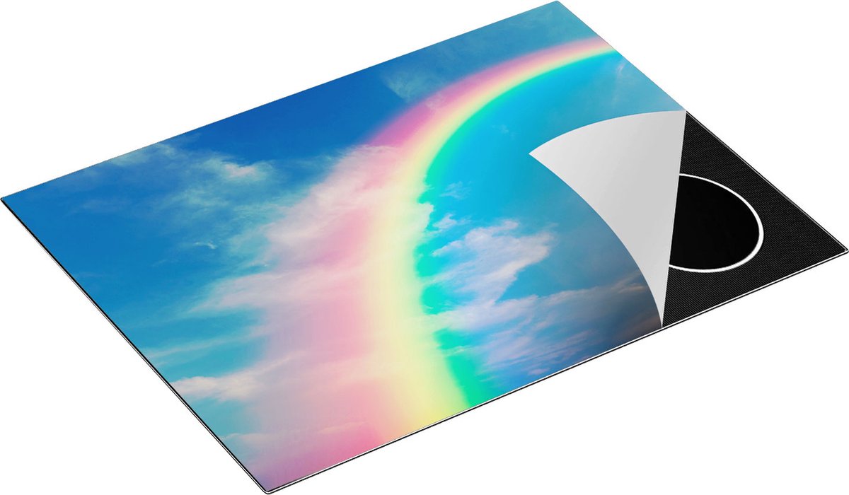 Chefcare Inductie Beschermer Regenboog - 70x52 cm - Afdekplaat Inductie - Kookplaat Beschermer - Inductie Mat