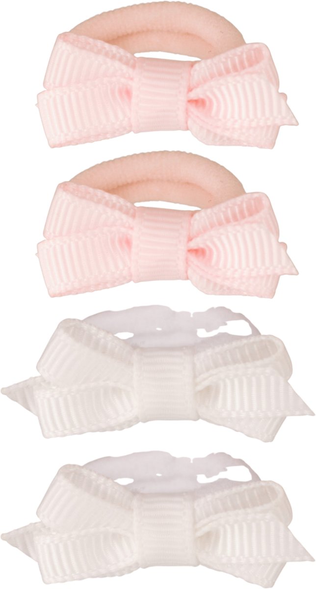 Baby haarelastiekjes met strikje - sweet pink | Roze | Baby