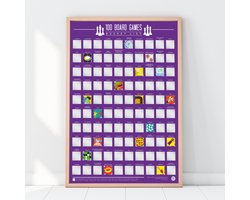 Omslag van Gift Republic Bucketlist Scratch Poster - 100 Bordspellen