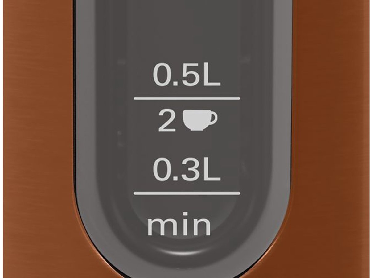 Bosch TWK4P439 DesignLine - Waterkoker - Koper / Zwart