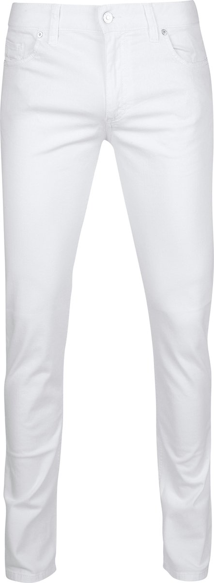 Alberto Pipe Denim Wit - Maat W 34 - L 36 - Heren - Jeans