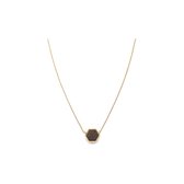 Kerbholz Dames Ketting edelstaal / hout One Size Goud 32021745