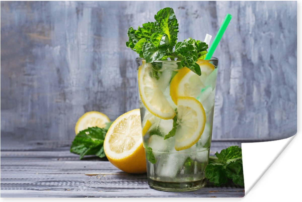Poster Cocktail - Fruit - Kruiden - 90x60 cm