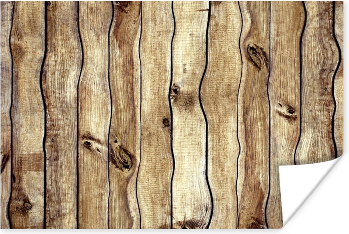 Poster Planken - Hout - Rustiek - 30x20 cm