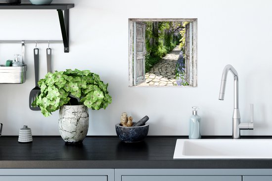 Affiche Transparente - Forêt - Pierres - Printemps - 30x30 cm