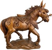Handgemaakt houten paard / Houten sculptuur / houten beeld / indonesisch beeld
