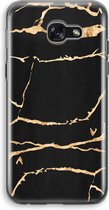 Case Company® - Hoesje geschikt voor Samsung Galaxy A5 (2017) hoesje - Gouden marmer - Soft Cover Telefoonhoesje - Bescherming aan alle Kanten en Schermrand