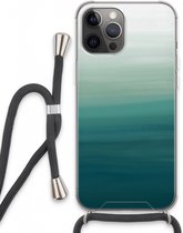 Case Company® - Hoesje met koord geschikt voor iPhone 13 Pro Max hoesje met Koord - Ocean - Telefoonhoesje met Zwart Koord - Extra Bescherming aan alle Kanten en Over de Schermrand