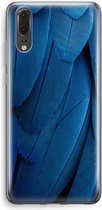 Case Company® - Hoesje geschikt voor Huawei P20 hoesje - Pauw - Soft Cover Telefoonhoesje - Bescherming aan alle Kanten en Schermrand