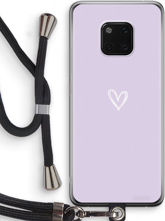 Lijkenhuis Zonnebrand Appal Case Company® - Huawei Mate 20 Pro hoesje met Koord - Klein hartje paars  -... | bol