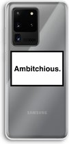 Hoesje geschikt voor Samsung Galaxy S20 Ultra hoesje - Ambitchious - Soft Cover Telefoonhoesje - Bescherming aan alle Kanten en Schermrand