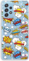 Case Company® - Hoesje geschikt voor Samsung Galaxy A73 hoesje - Pow Smack - Soft Cover Telefoonhoesje - Bescherming aan alle Kanten en Schermrand