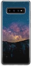 Case Company® - Hoesje geschikt voor Samsung Galaxy S10 Plus hoesje - Travel to space - Soft Cover Telefoonhoesje - Bescherming aan alle Kanten en Schermrand