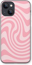 Case Company® - Hoesje geschikt voor iPhone 13 hoesje - Swirl Roos - Soft Cover Telefoonhoesje - Bescherming aan alle Kanten en Schermrand