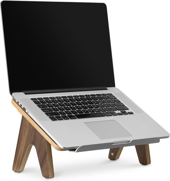 FITUEYES Houten Monitorstandaard PC Laptop Computerscherm Verhoger,Draaibare Lengte Verstelbaar Monitor Printer Verhoger - met Telefoon Houder,79-111,3x28x10,6cm,Max. Belasting:25kg DT111106WO