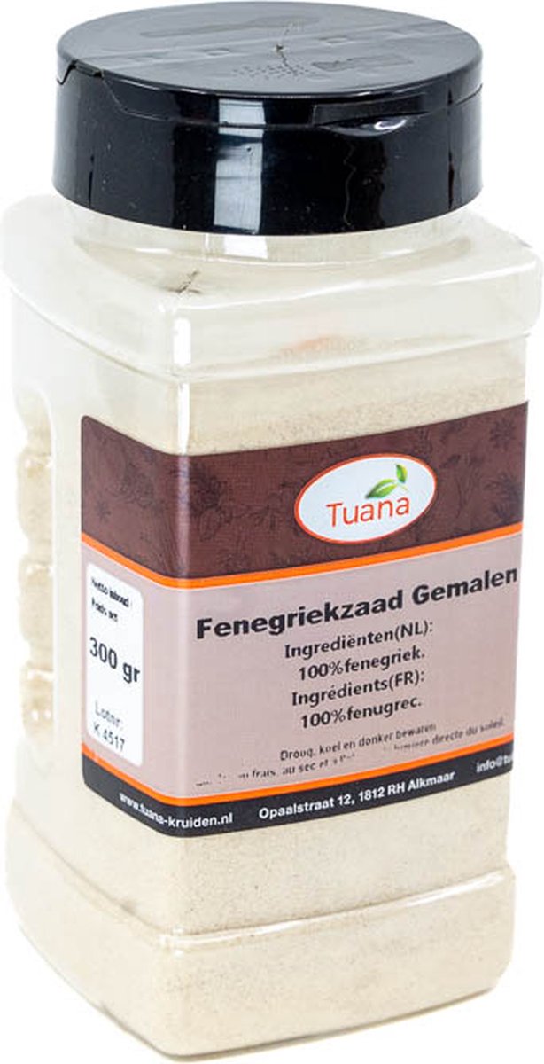 Goedkoopste Tuana Kruiden - Fenegriek Zaad Gemalen - Strooibus 170 Gram - Kruiden Zonder Zout - MP-F-0003