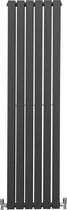 Design Radiator Sierradiator Verwarming - Antraciet - 1600 mm x 420 mm - Inclusief Schoonmaakborstel + Bevestigingsset - Plat Horizontaal